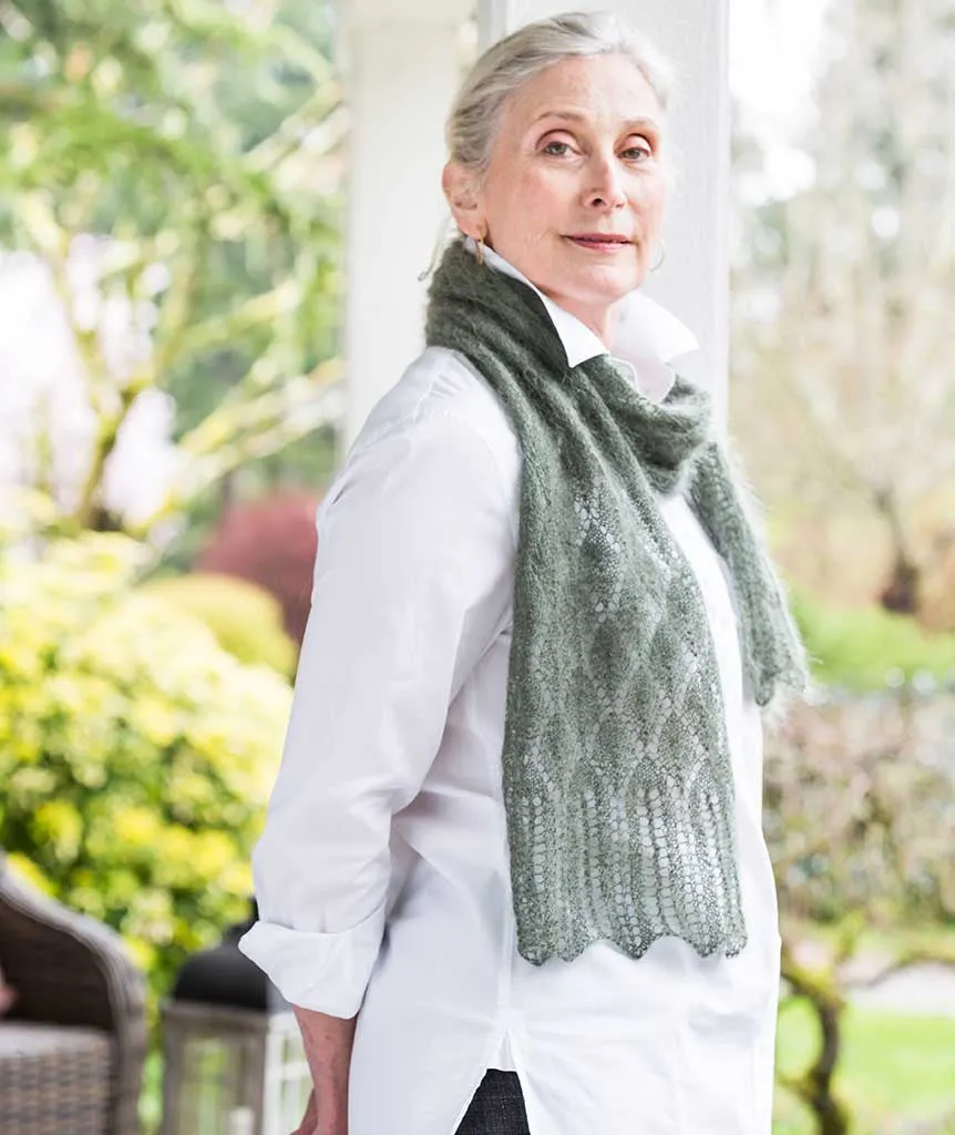 Tea Leaf Lace Scarf & Shawl Pattern