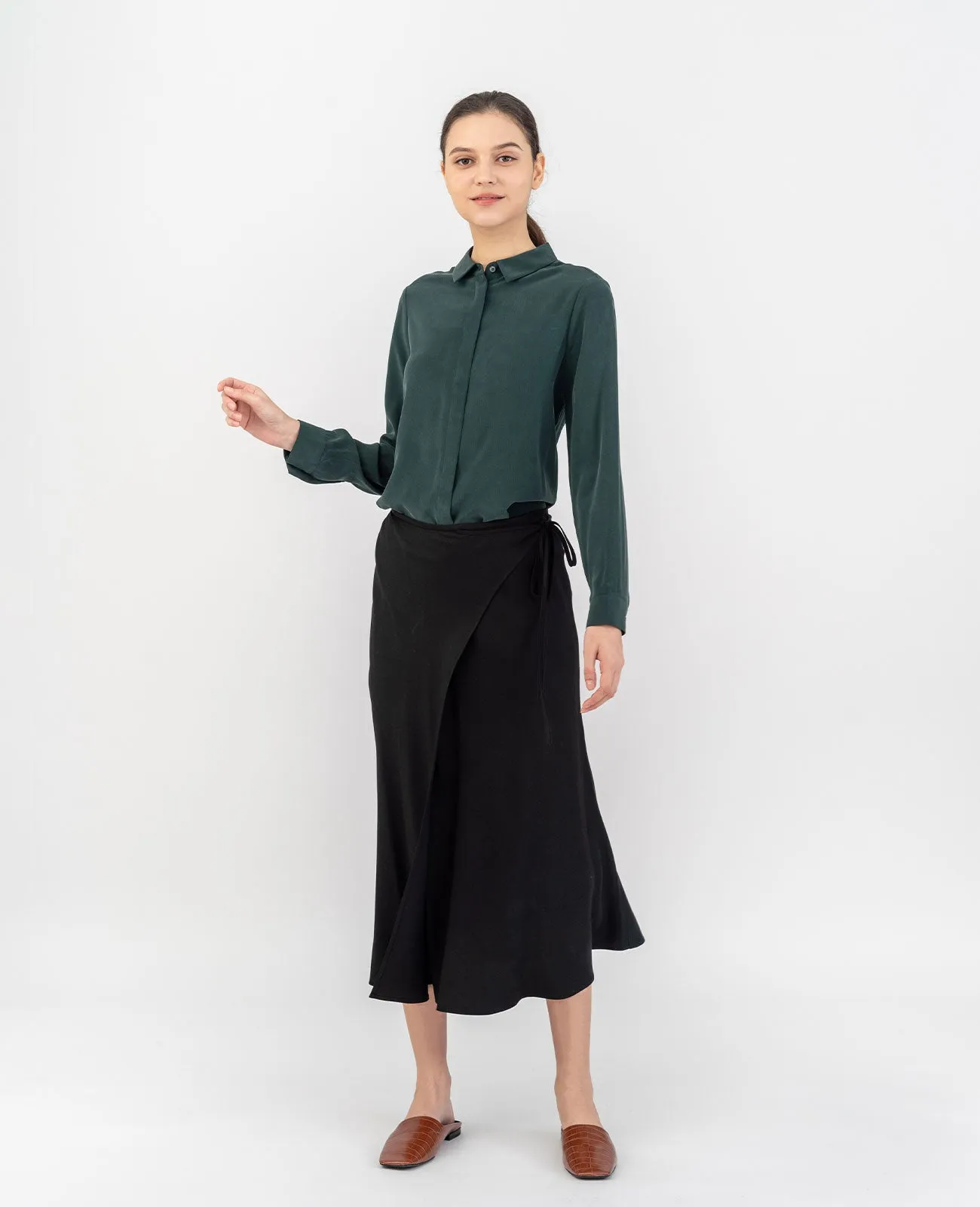 Tencel Wrap Skirt