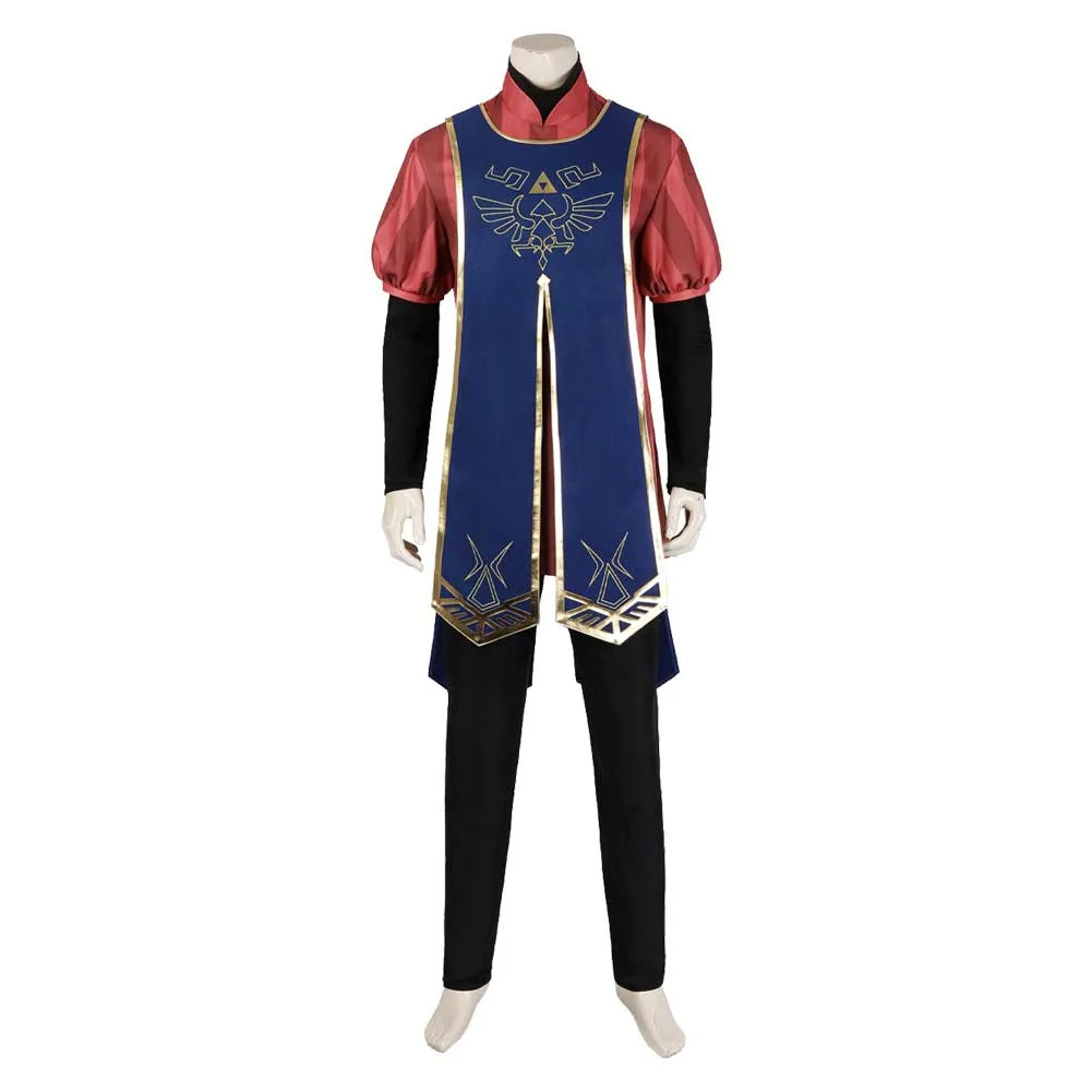 The Legend of Zelda: Tears of the Kingdom Link Blue Suit Party Carnival Halloween Cosplay Costume