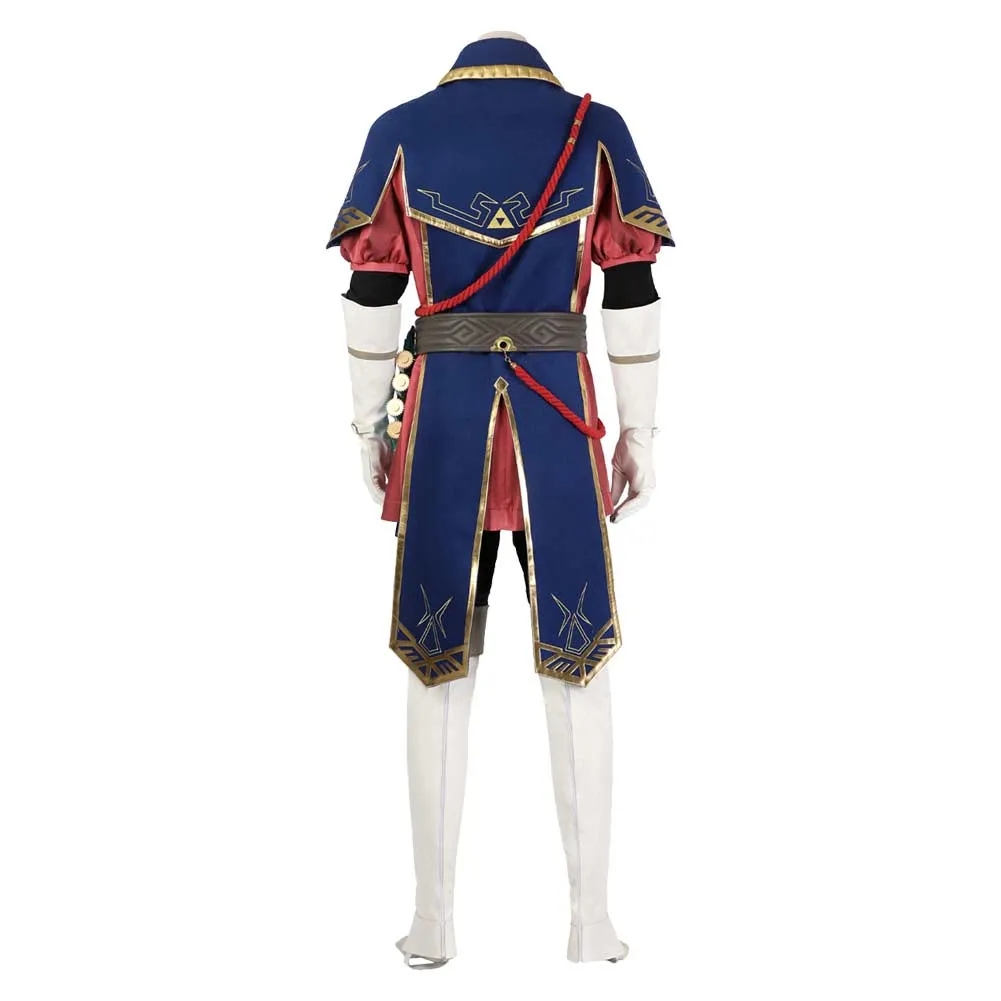 The Legend of Zelda: Tears of the Kingdom Link Blue Suit Party Carnival Halloween Cosplay Costume