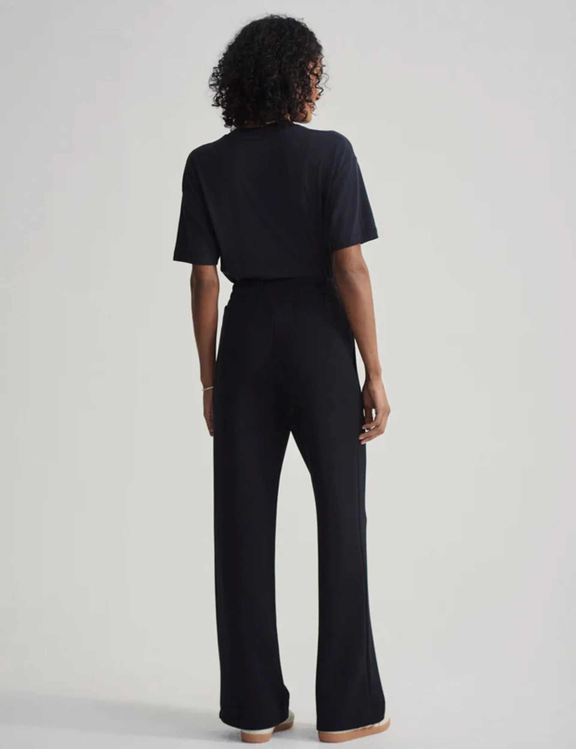 The Wide Leg Pant 30" - Black