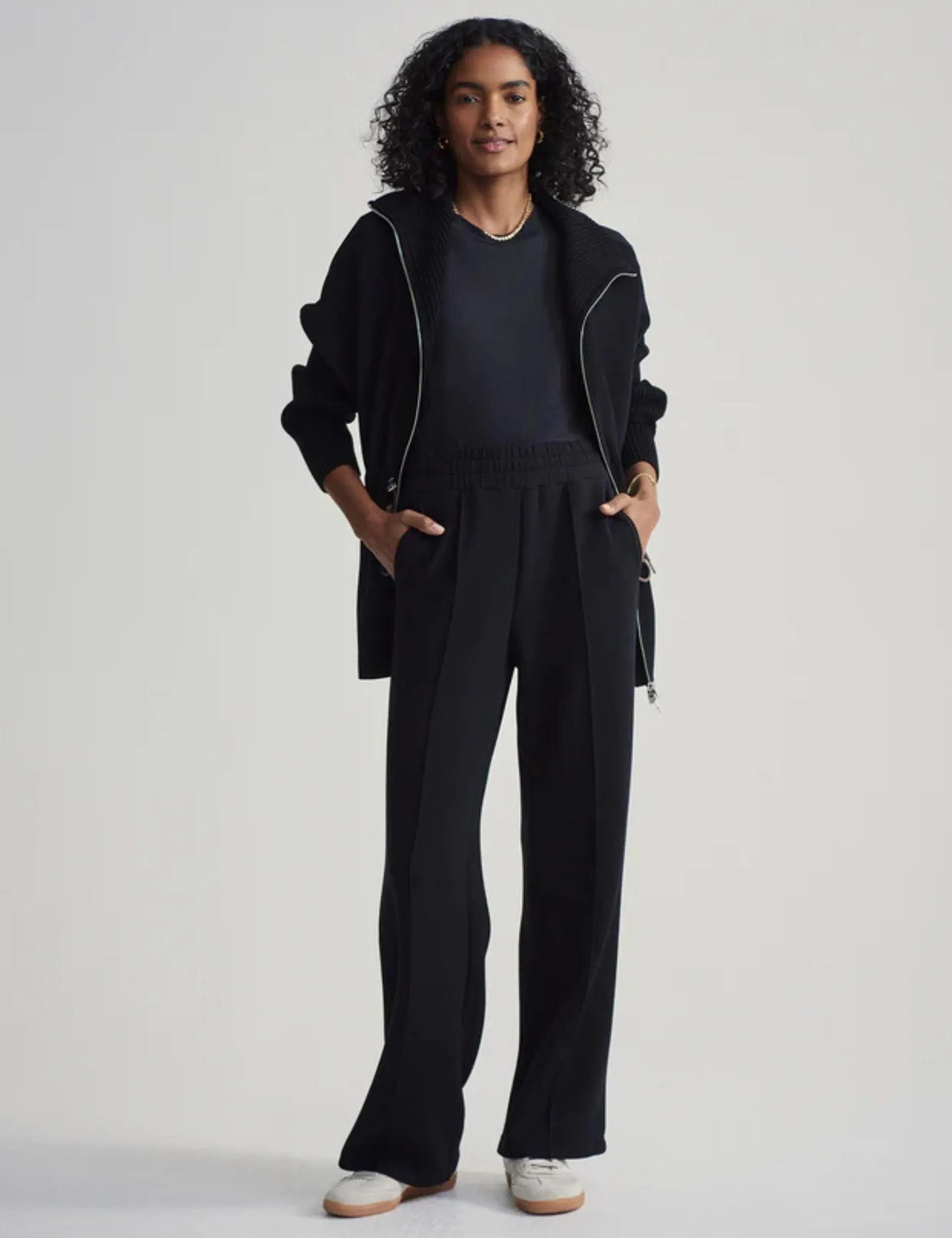 The Wide Leg Pant 30" - Black