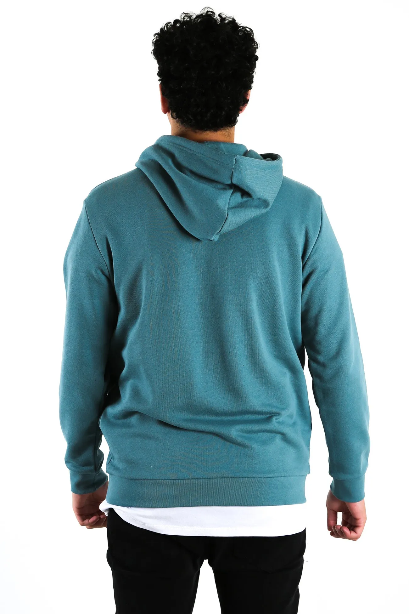 Trefoil Hoodie Hazy Emerald