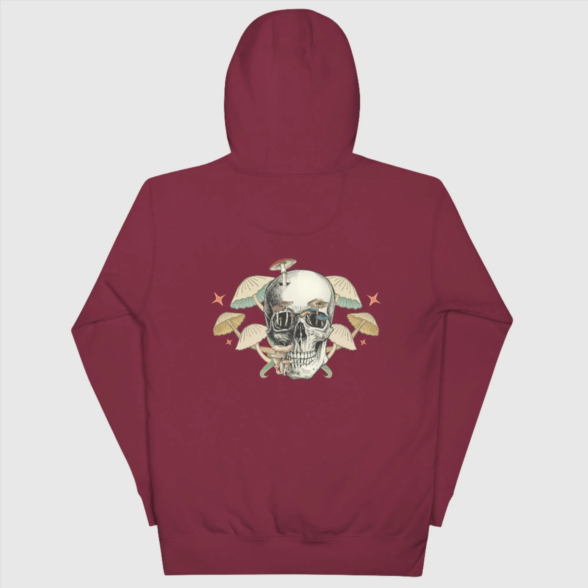 Unisex Mushroom Skull Hoodie