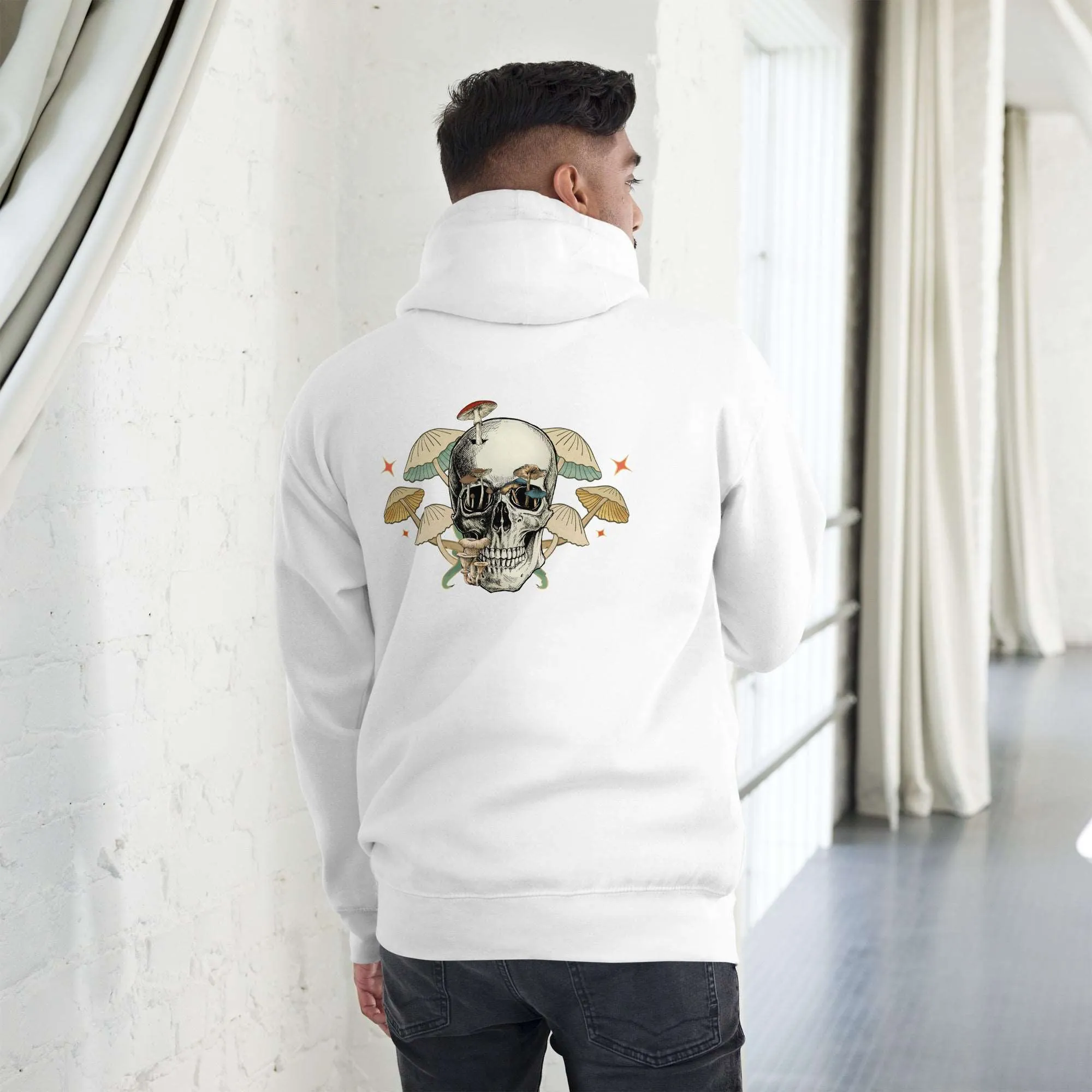 Unisex Mushroom Skull Hoodie