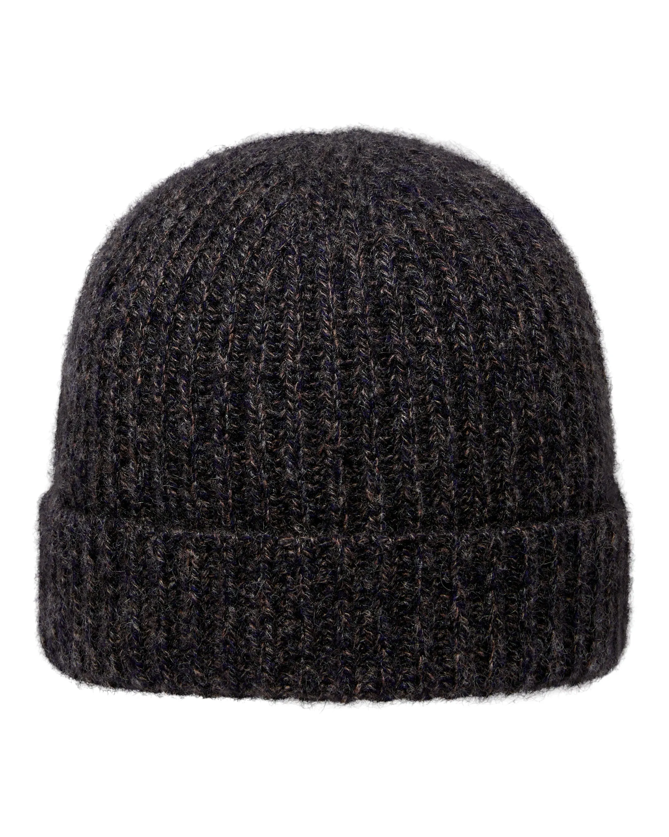 Unisex Ribbed Cashmere Hat Granite Grey