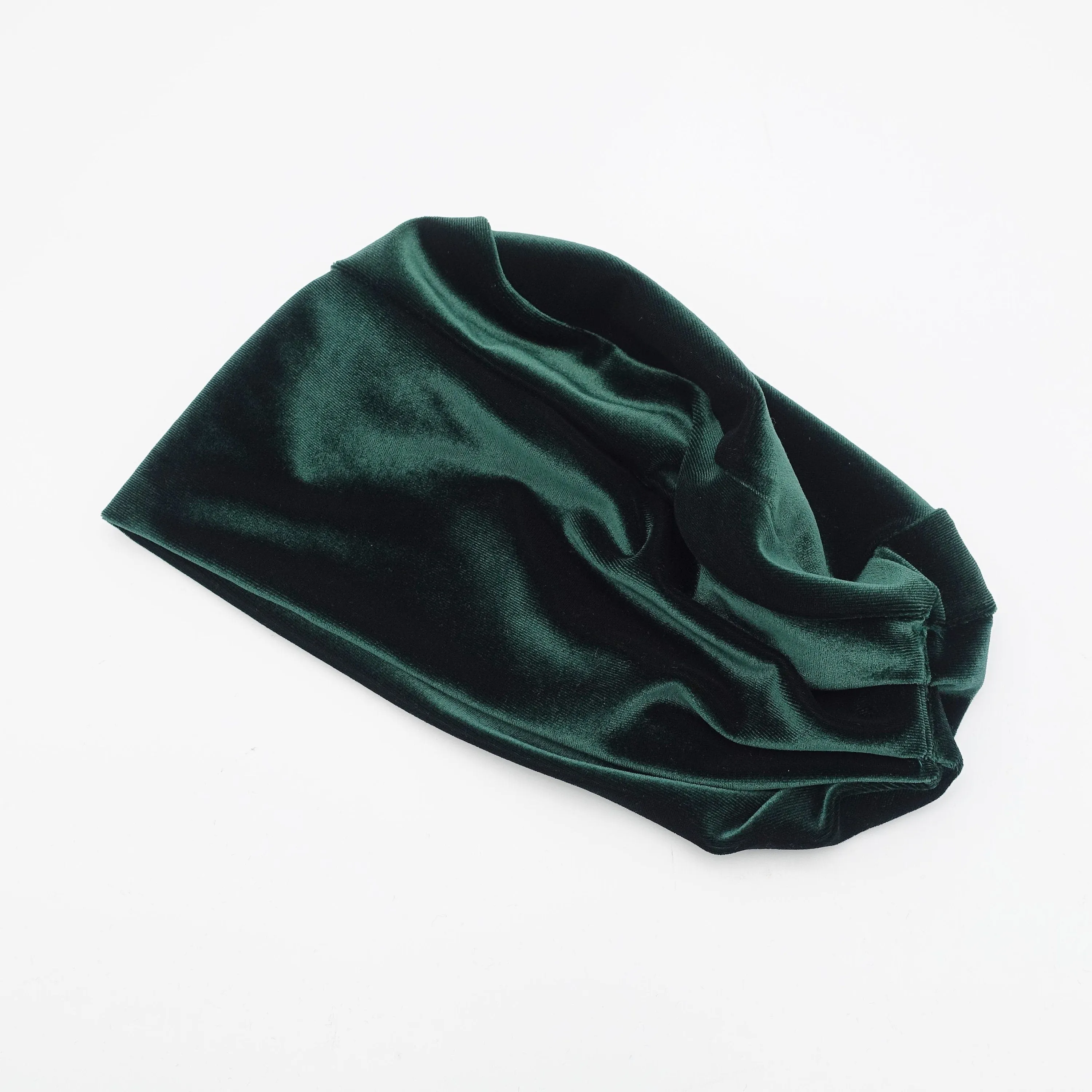 velvet beanie hat stretchable women hat