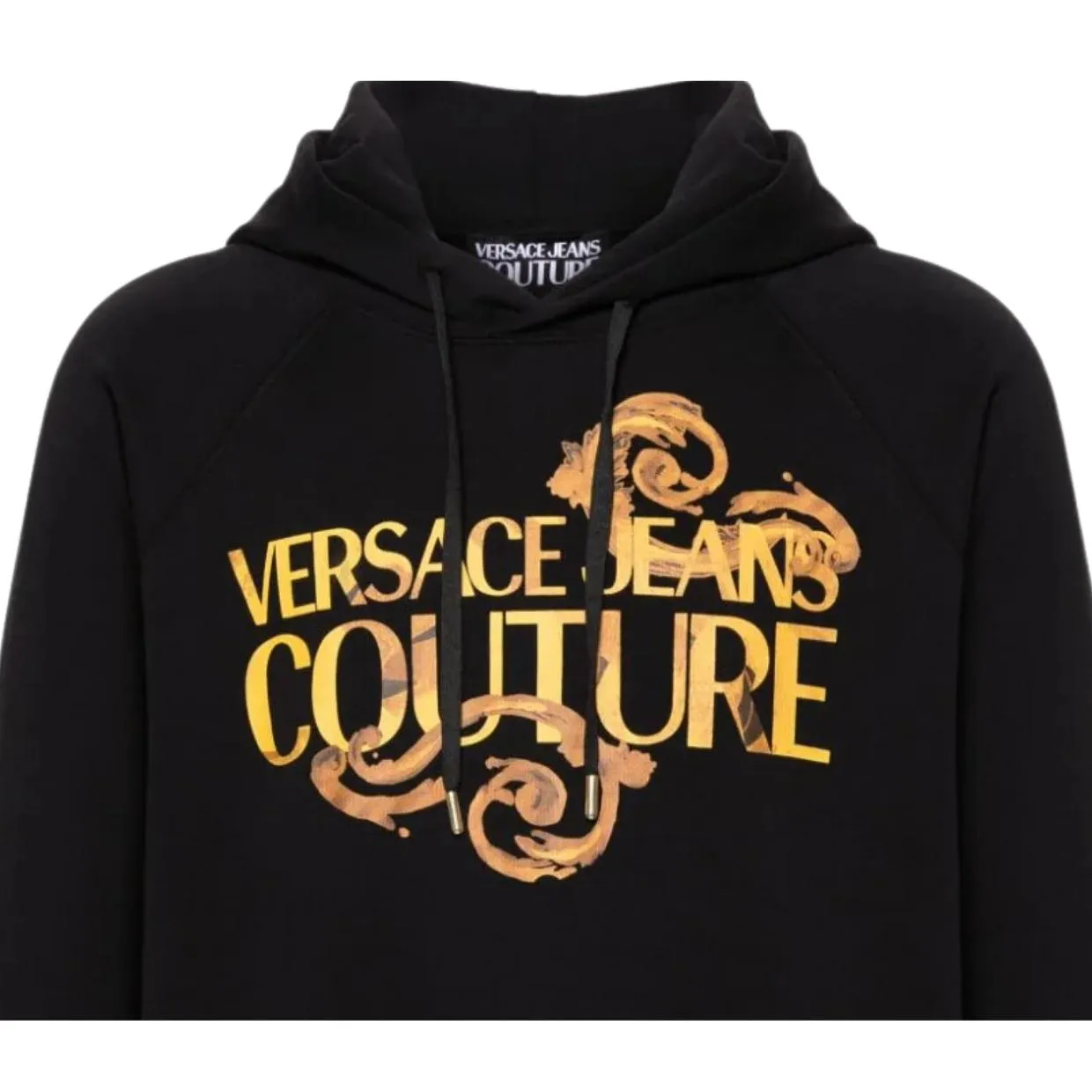 Versace Jeans Couture Watercolour Couture Logo Black Hoodie