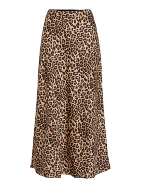 VIELLETTE Midi Skirt - Caramel Café