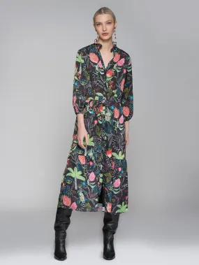 Vilagallo - Palm Tree Print Dress - Lucile