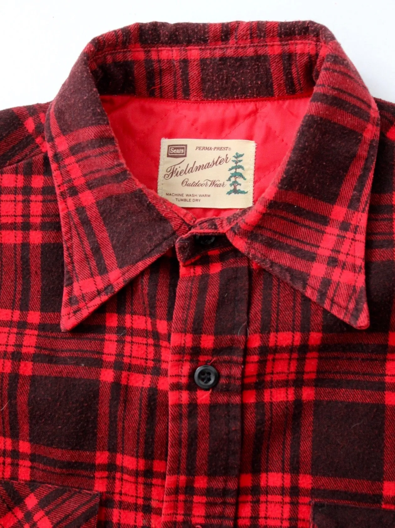 vintage 1950s plaid jacket by Sears Fieldmaster