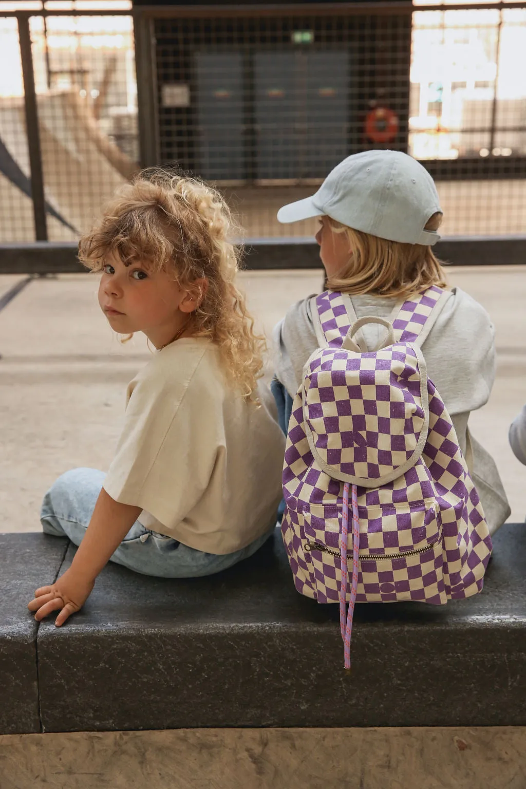 Violet Checkerboard MIDI Backpack