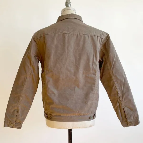 Waxed Canvas Rider Coat - Khaki