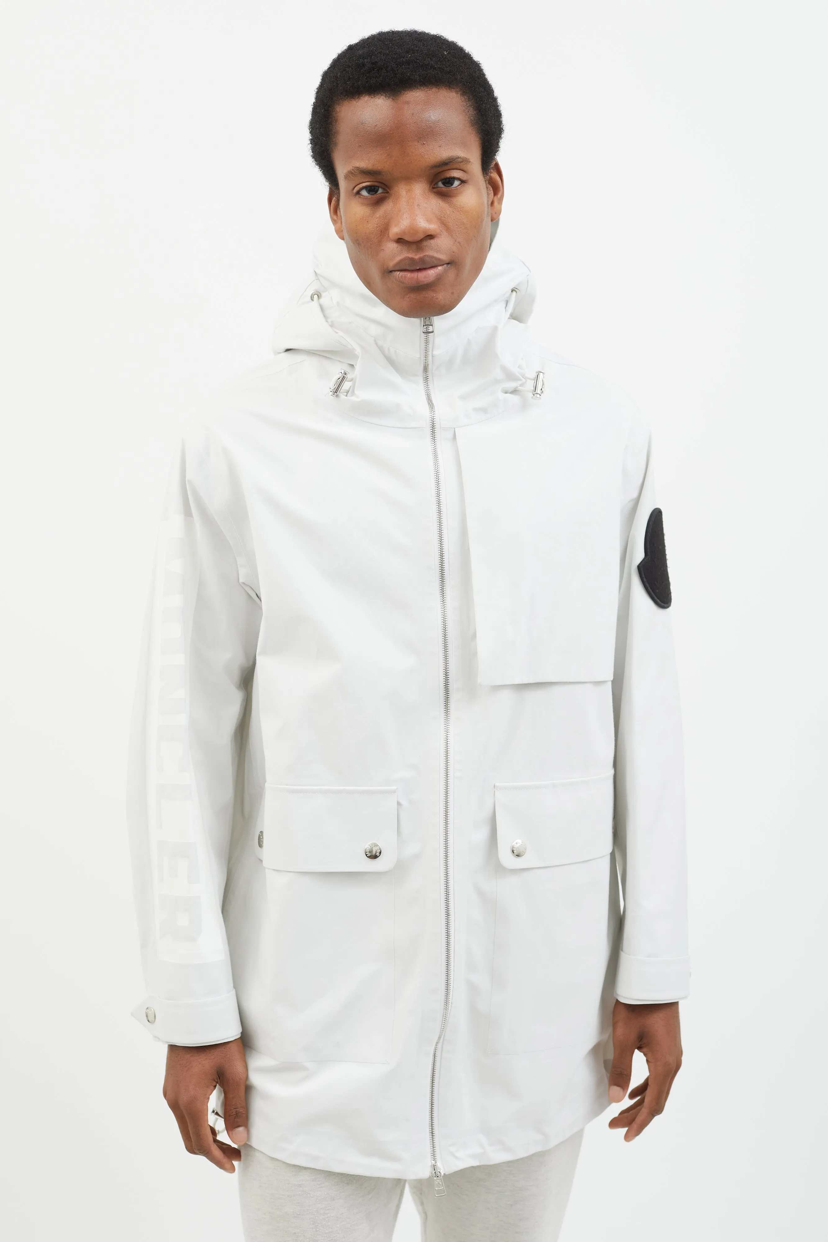 White Jereme Giubbotto Long Parka