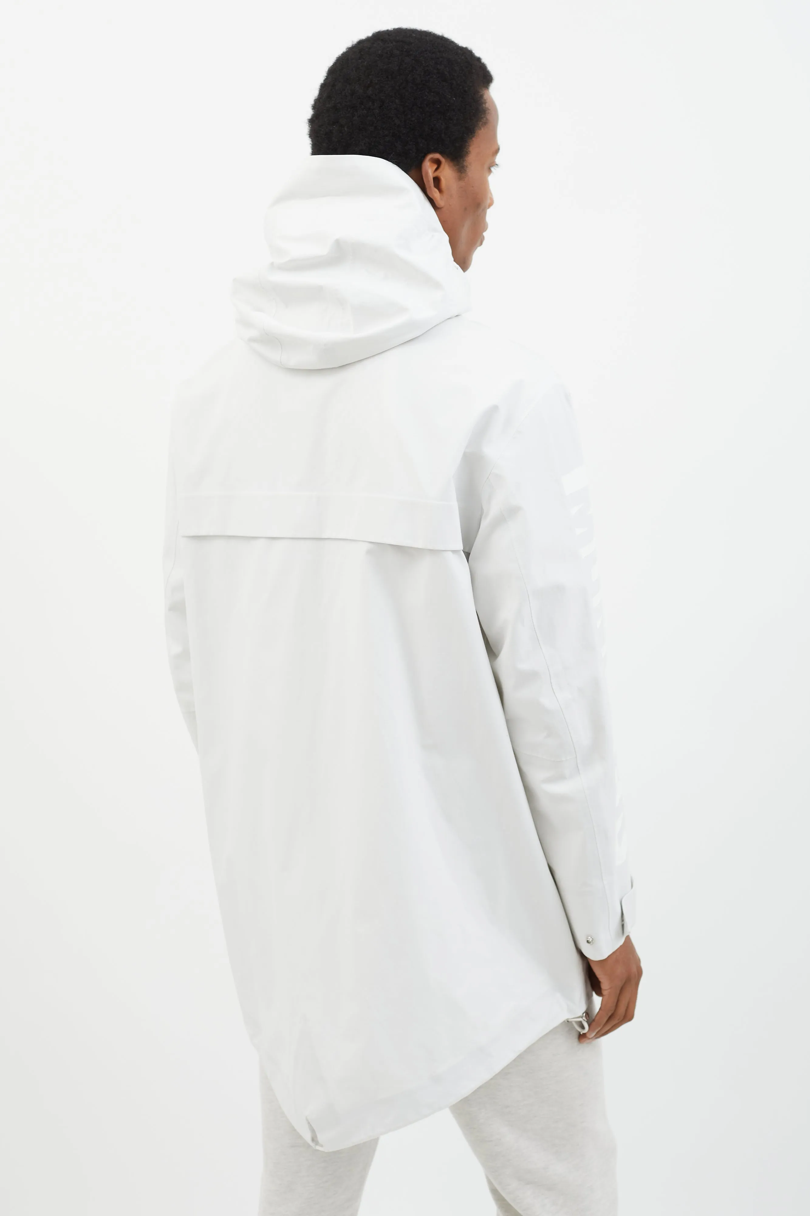 White Jereme Giubbotto Long Parka