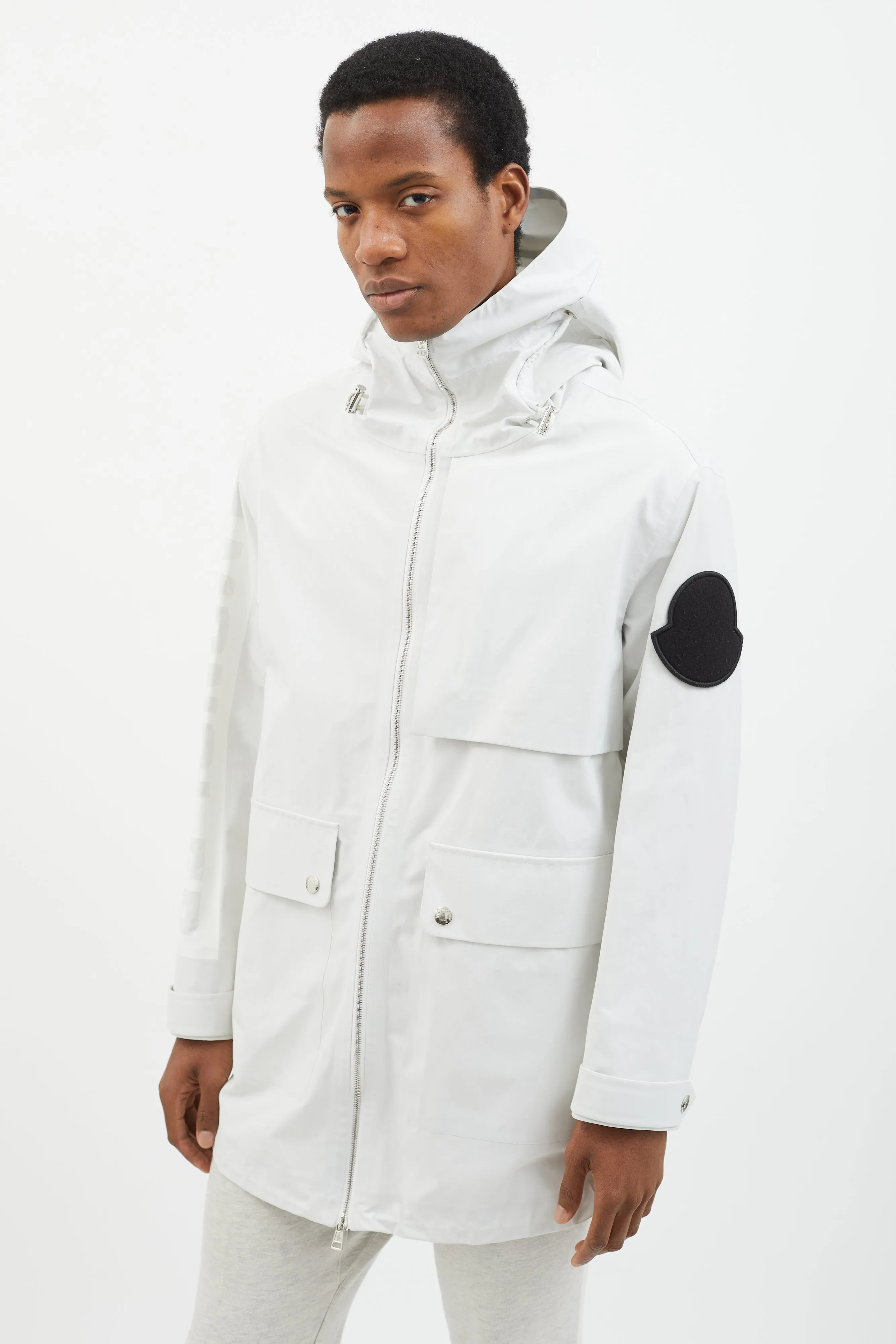 White Jereme Giubbotto Long Parka