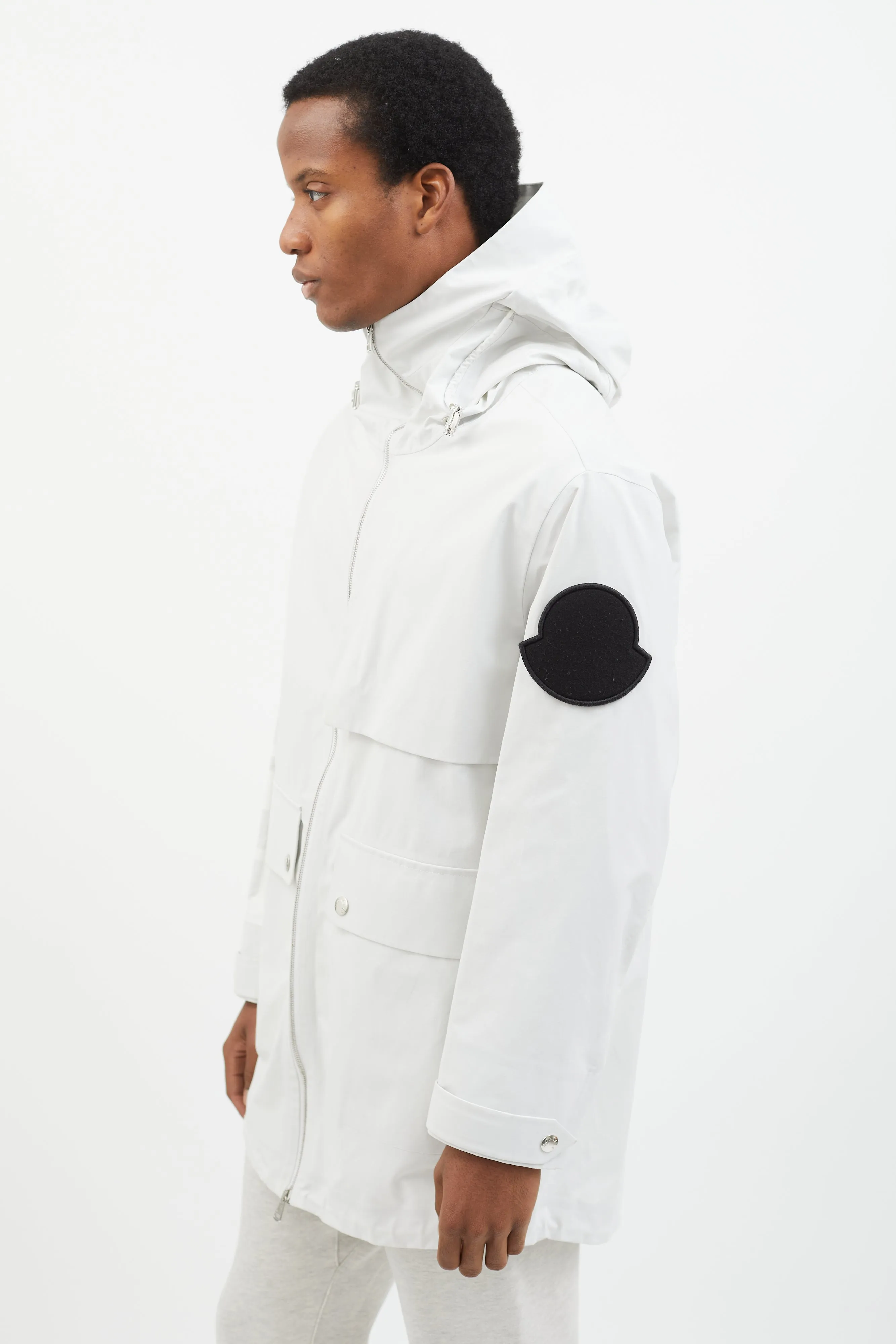 White Jereme Giubbotto Long Parka