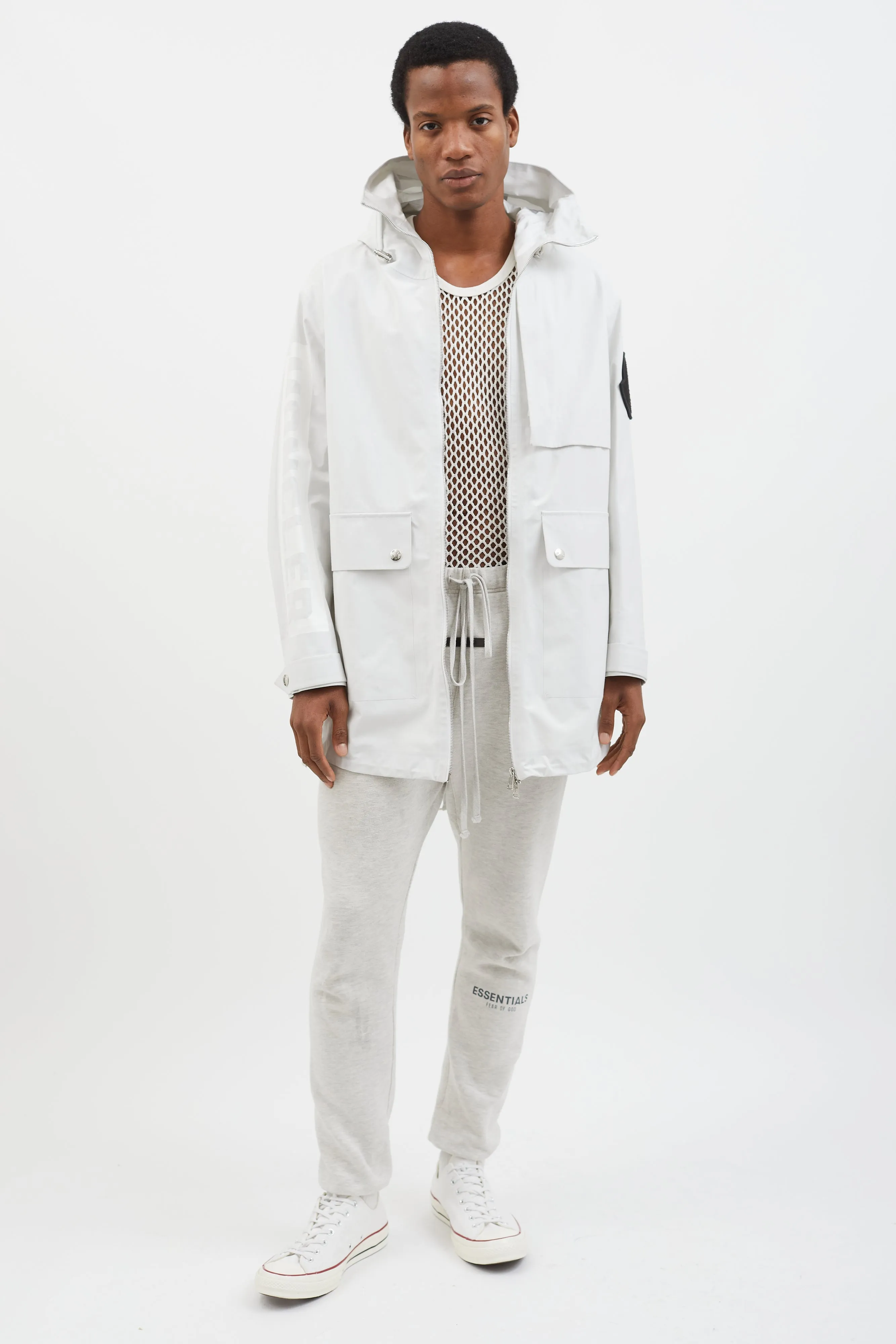 White Jereme Giubbotto Long Parka