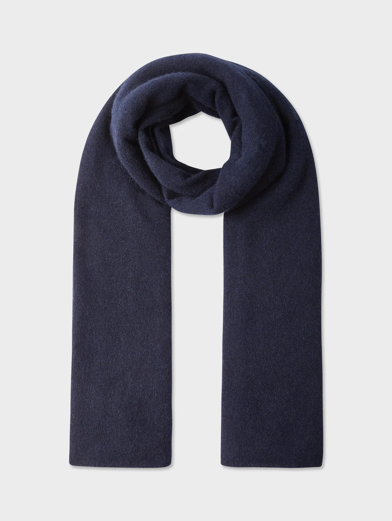 White   Warren - Cashmere Travel Wrap in Deep Navy