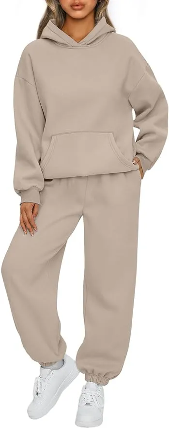 Wholesale Women's Sweatsuits 2-Piece Hooded Set - All Colors