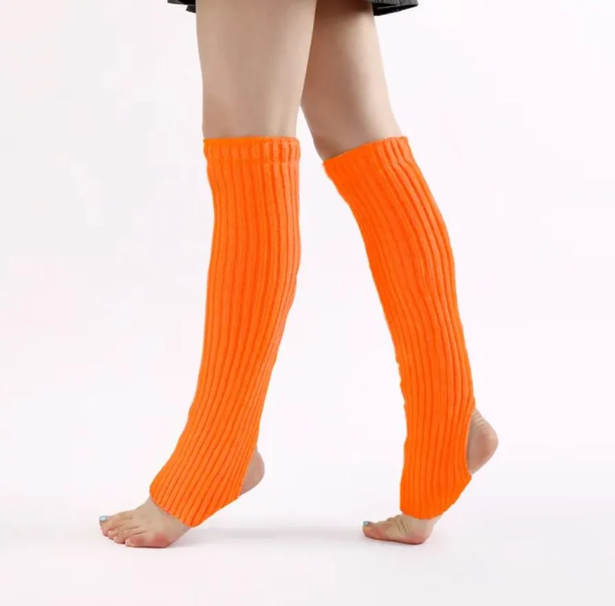 Women's Soft Knitted Leg Warmers Available in 14 Colors