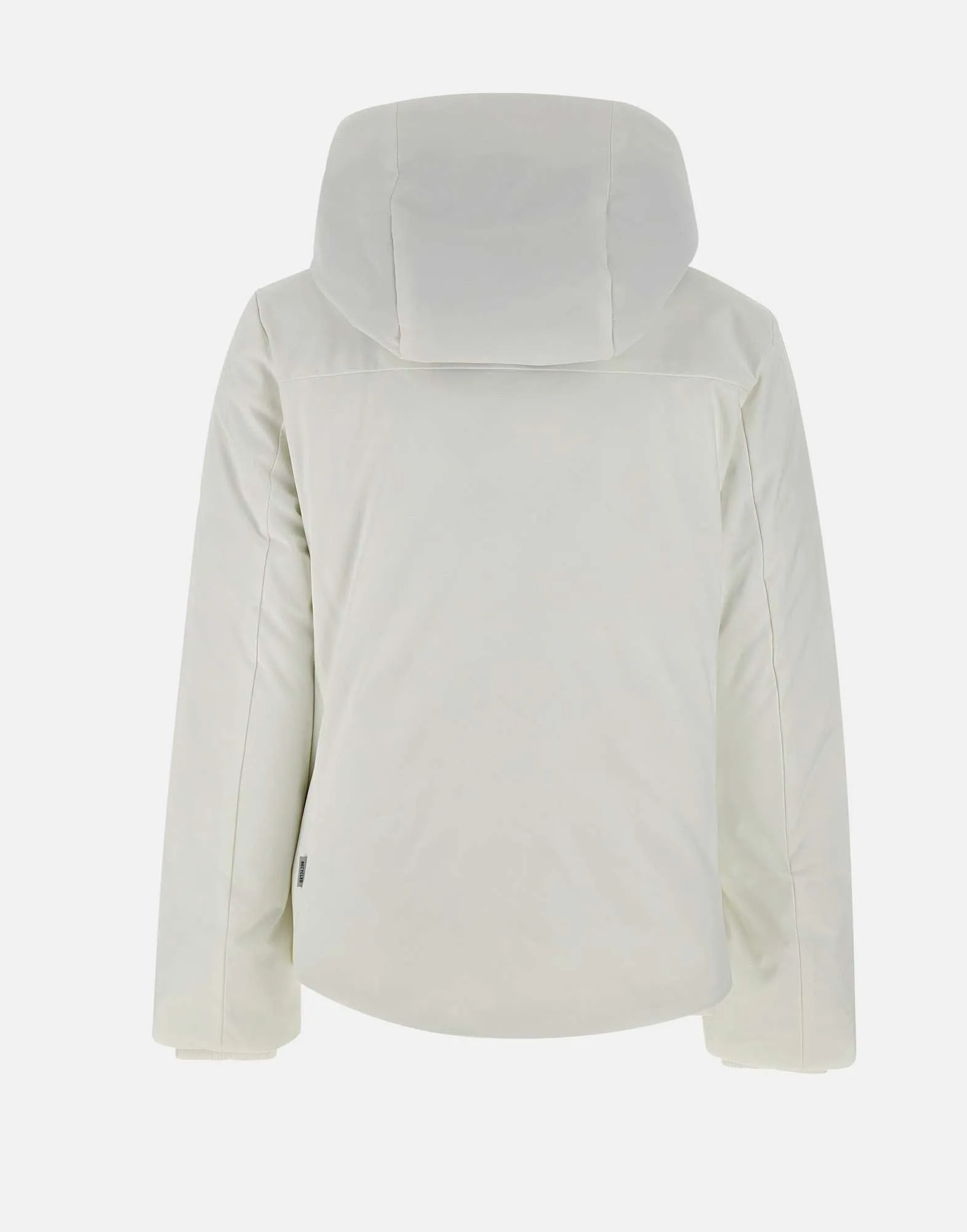 Women's White Parka with Eco Fur