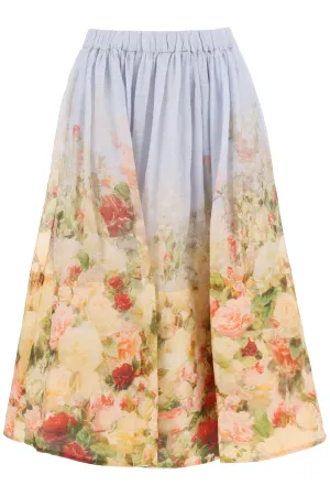 Zimmermann linen silk luminosity skirt