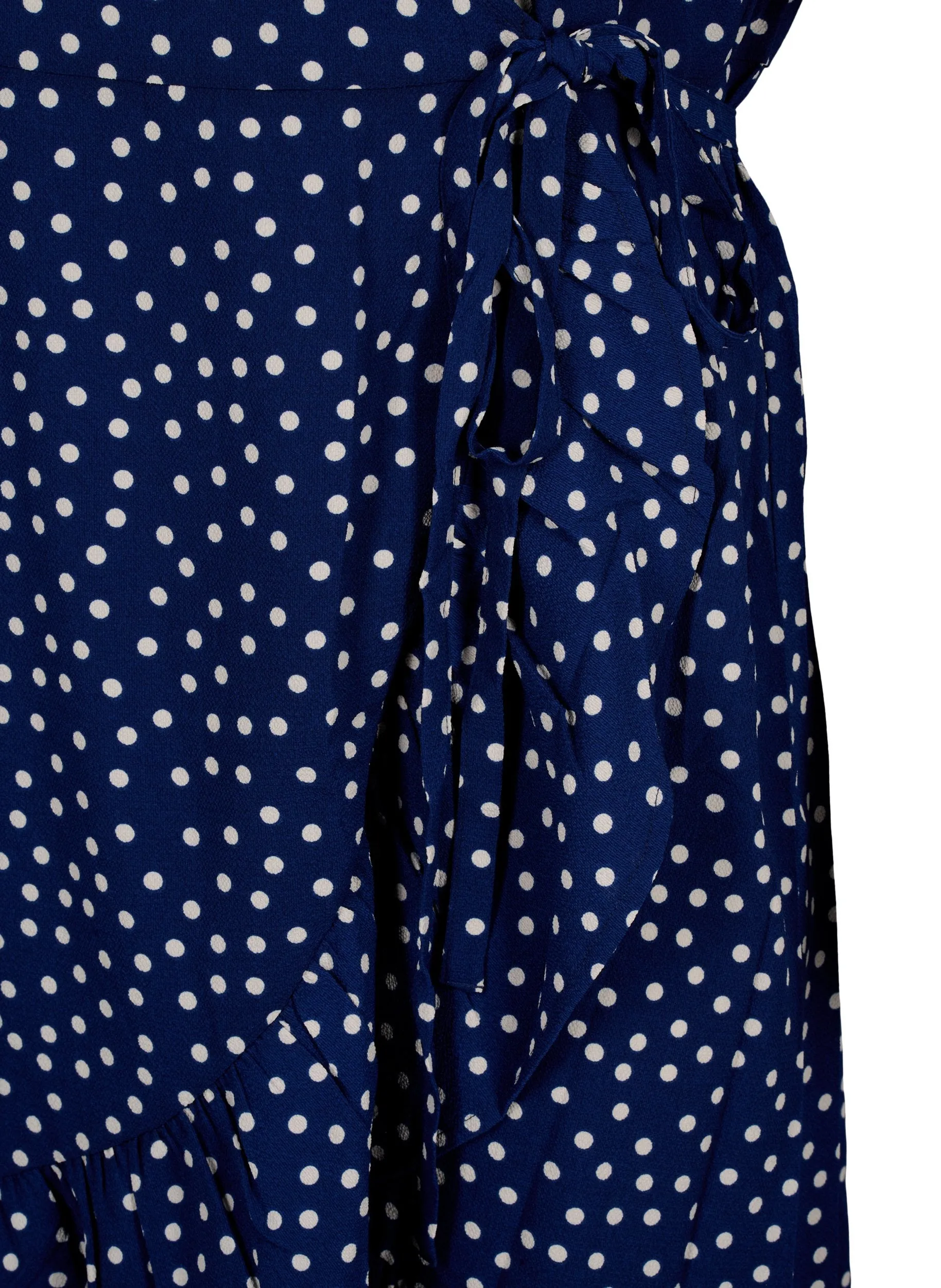 Zizzi Anni Polka Dot Wrap Dress