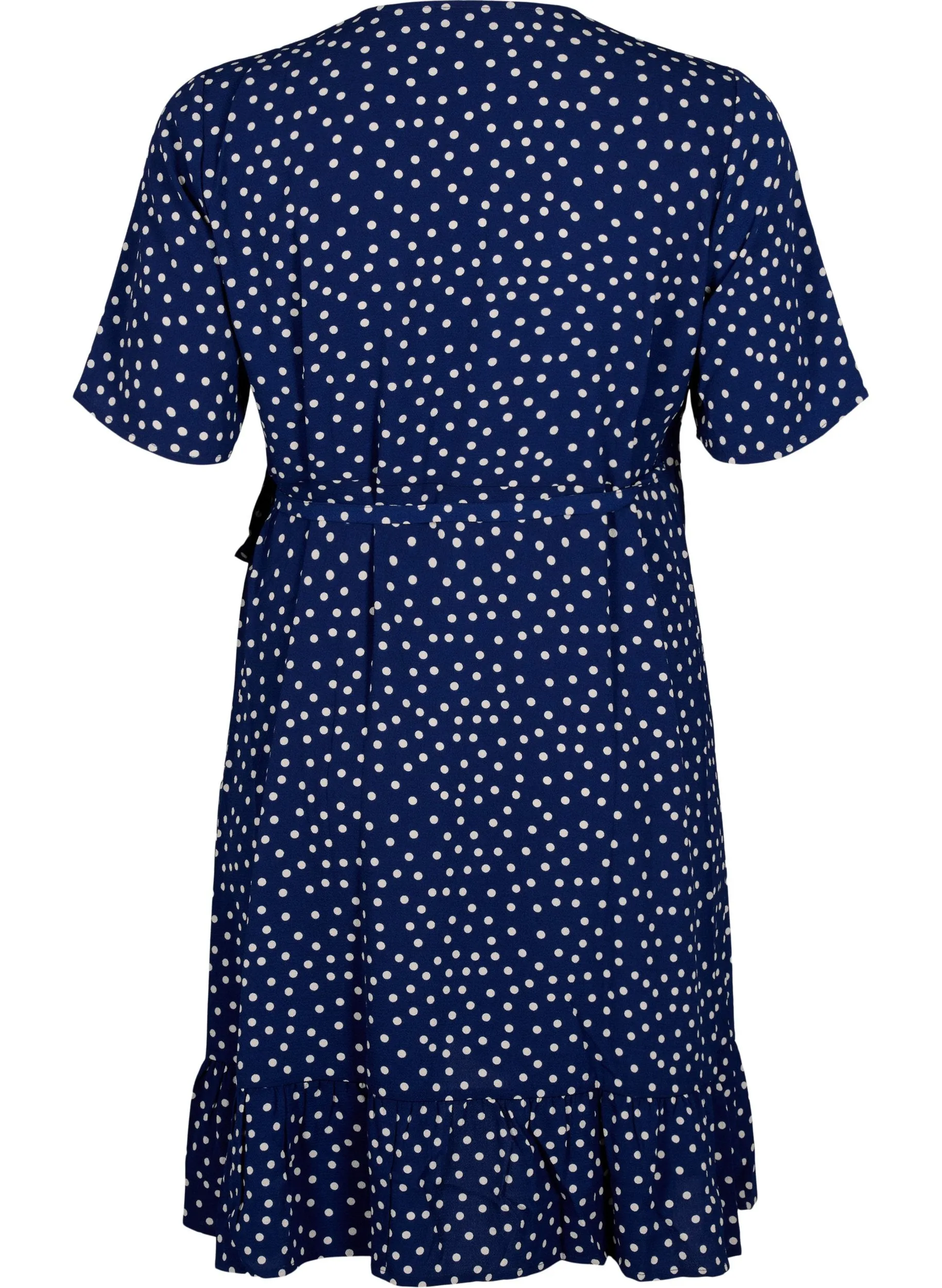 Zizzi Anni Polka Dot Wrap Dress